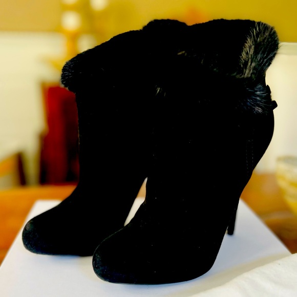 Christian Dior Suede Vision Mink Black Ankle Boots Booties 8.5 - Picture 2 of 11